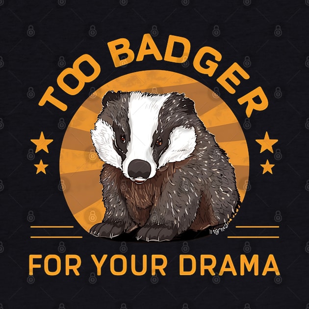 Badger Drama by NomiCrafts